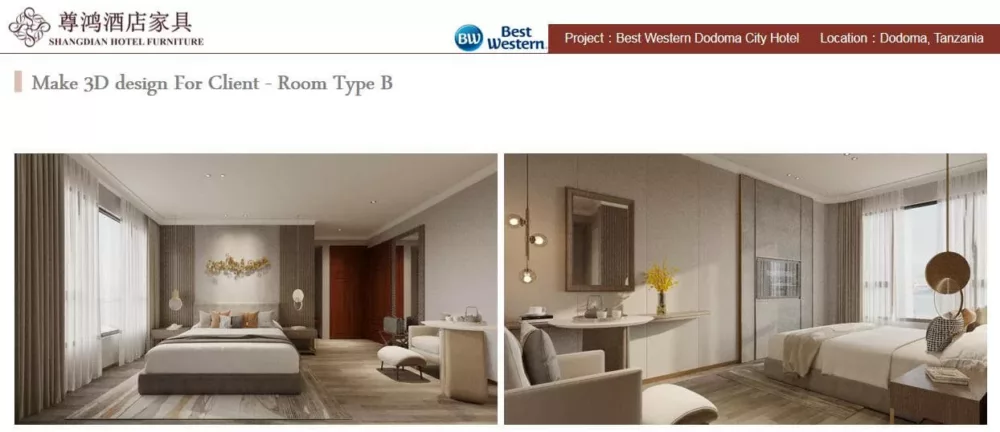 Best Western Dodoma City Hotel Furniture Project Case